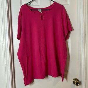 Fashion Bug tee with keyhole detail, size 4x